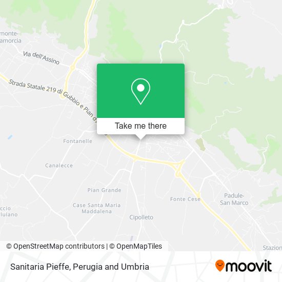 Sanitaria Pieffe map