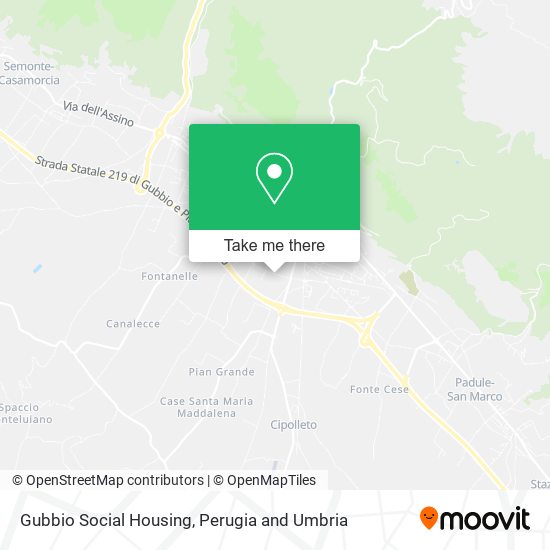 Gubbio Social Housing map