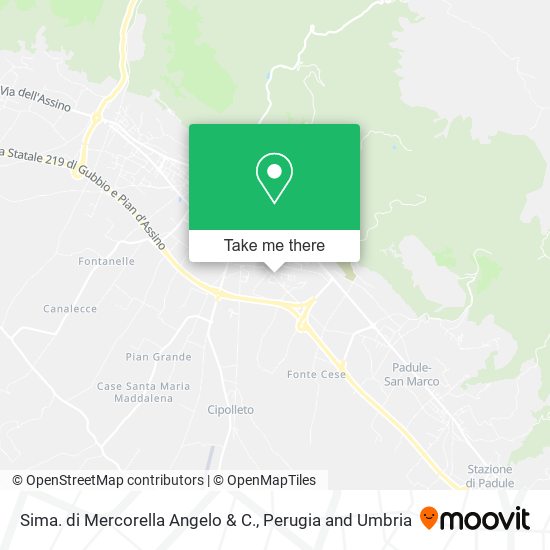 Sima. di Mercorella Angelo & C. map