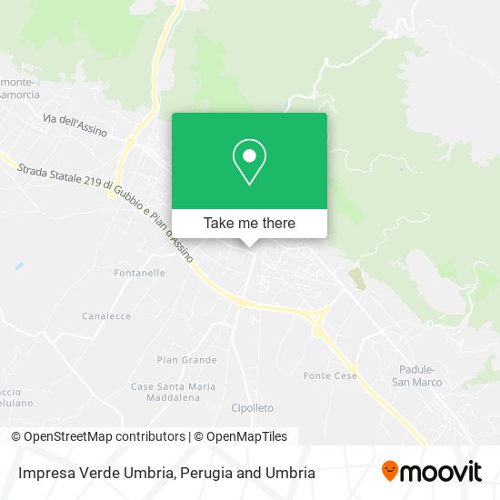 Impresa Verde Umbria map