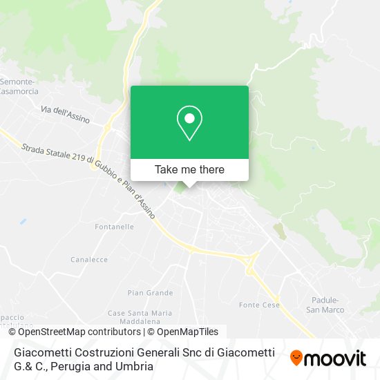 Giacometti Costruzioni Generali Snc di Giacometti G.& C. map