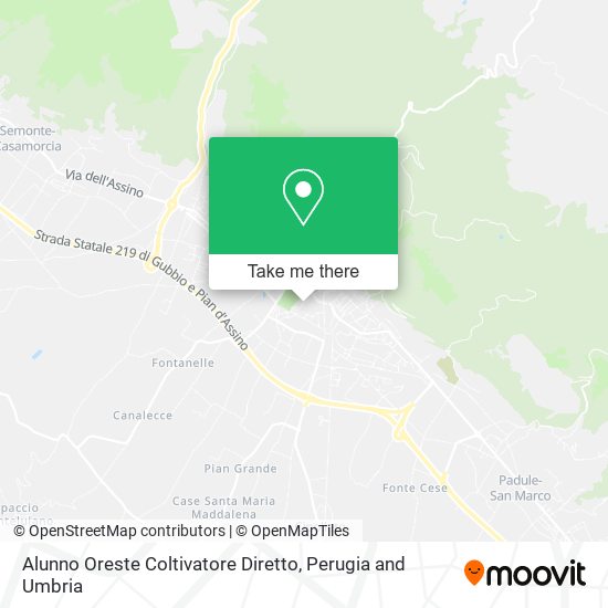 Alunno Oreste Coltivatore Diretto map