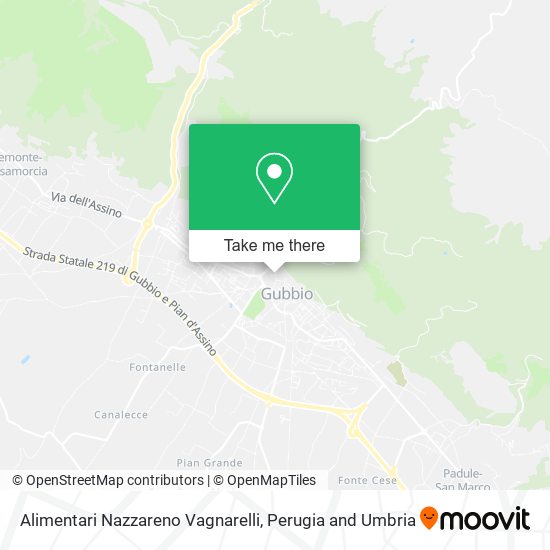 Alimentari Nazzareno Vagnarelli map
