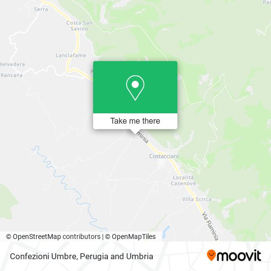 Confezioni Umbre map