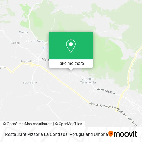 Restaurant Pizzeria La Contrada map