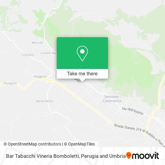 Bar Tabacchi Vineria Bomboletti map