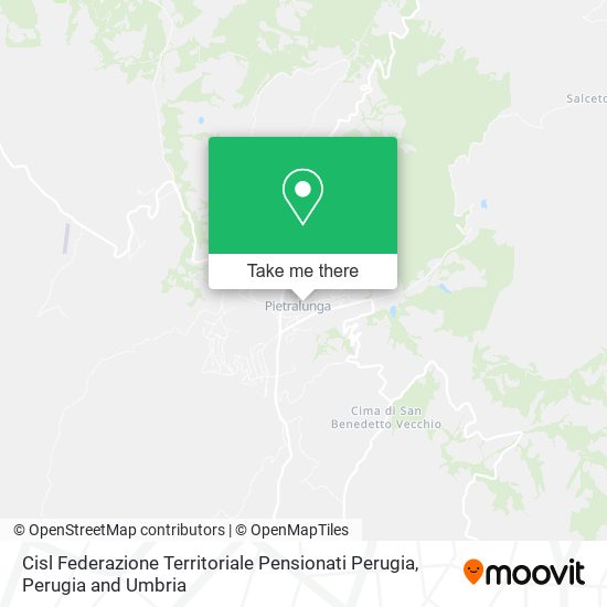 Cisl Federazione Territoriale Pensionati Perugia map