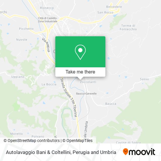 Autolavaggio Bani & Coltellini map