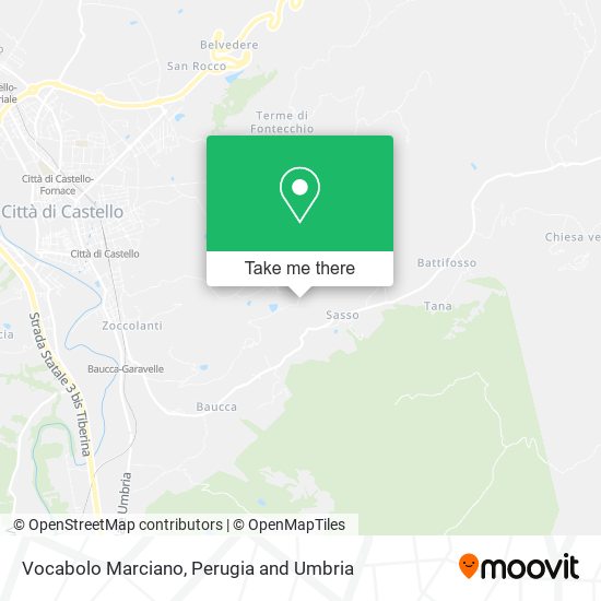 Vocabolo Marciano map