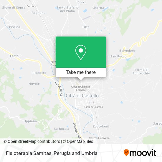 Fisioterapia Samitas map