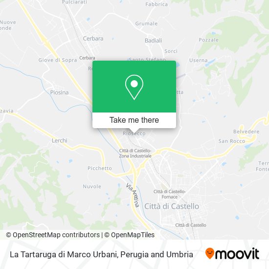 La Tartaruga di Marco Urbani map