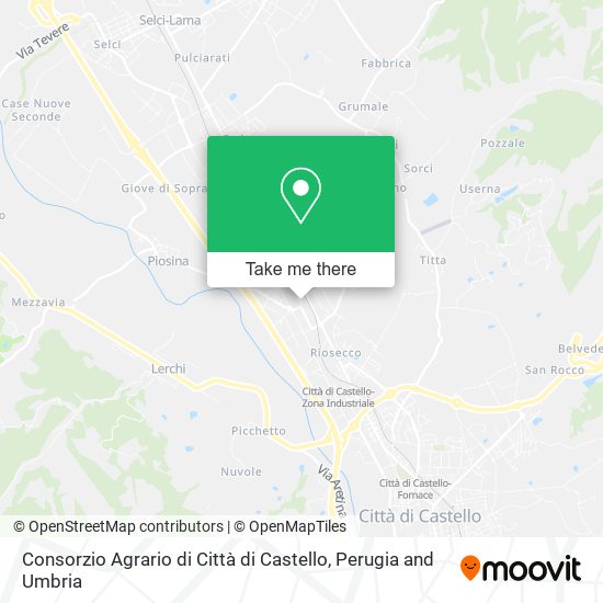 Consorzio Agrario di Città di Castello map