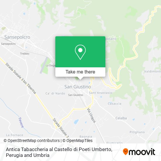 Antica Tabaccheria al Castello di Poeti Umberto map