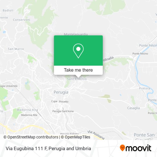 Via Eugubina 111 F map