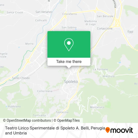 Teatro Lirico Sperimentale di Spoleto A. Belli map