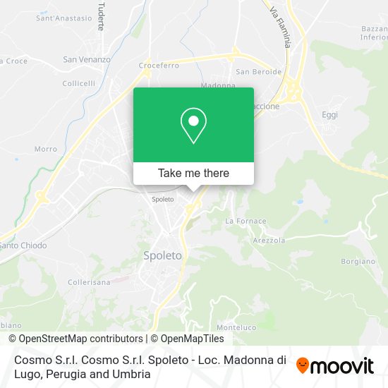 Cosmo S.r.l. Cosmo S.r.l. Spoleto - Loc. Madonna di Lugo map