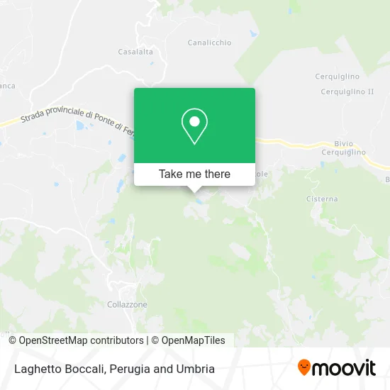 Laghetto Boccali map