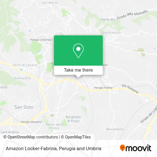 Amazon Locker-Fabrina map