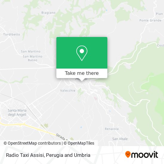 Radio Taxi Assisi map