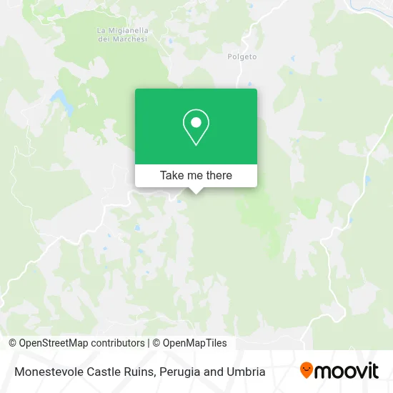 Monestevole Castle Ruins map