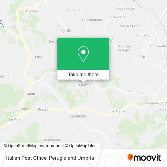 Italian Post Office map