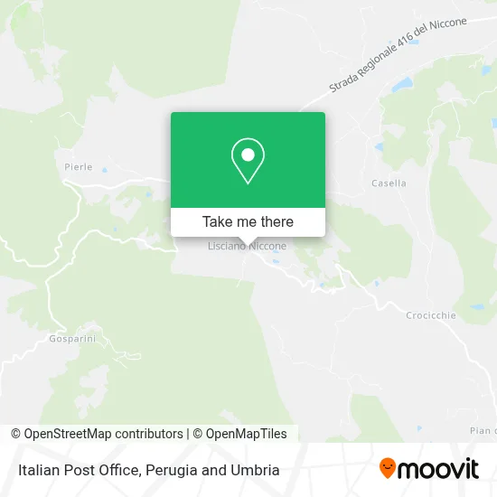 Italian Post Office map