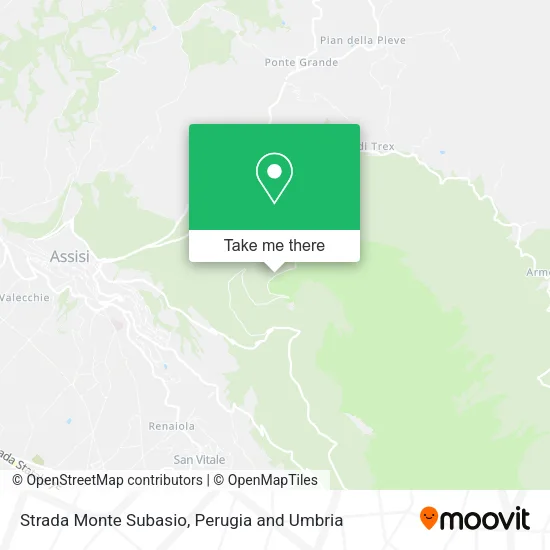 Monte Subasio Road map