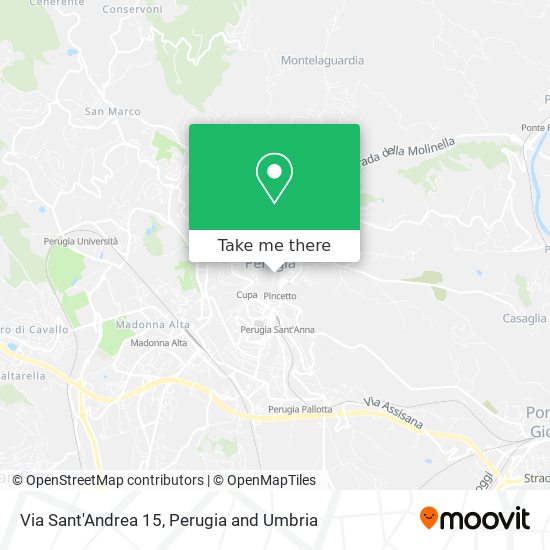 Via Sant'Andrea 15 map