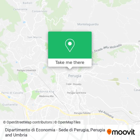 Dipartimento di Economia - Sede di Perugia map