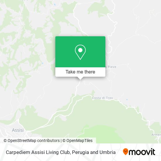 Carpediem Assisi Living Club map