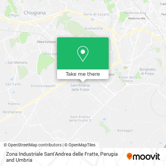 Zona Industriale Sant'Andrea delle Fratte map