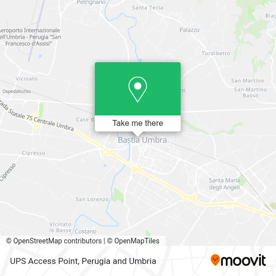UPS Access Point map