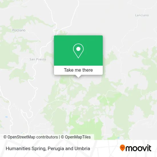 Humanities Spring map