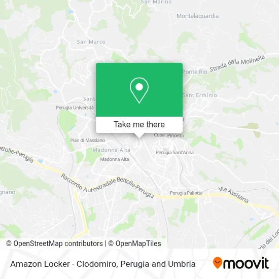 Amazon Locker - Clodomiro map