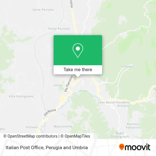 Italian Post Office map
