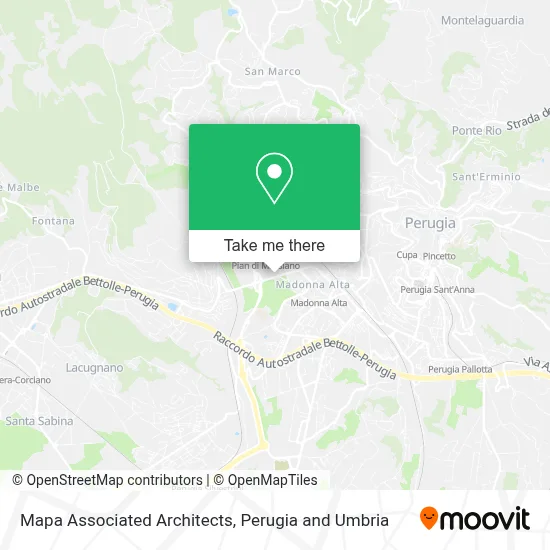 Mapa Associated Architects map