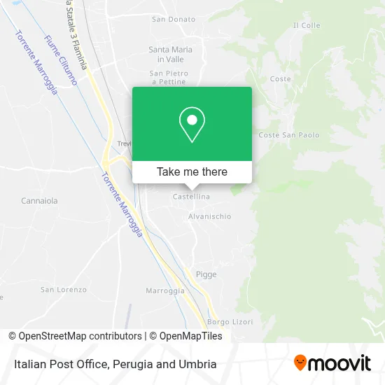 Italian Post Office map