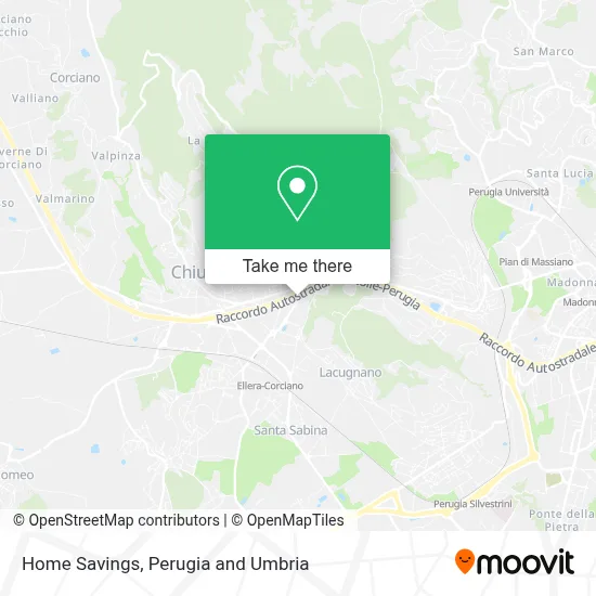 Home Savings map