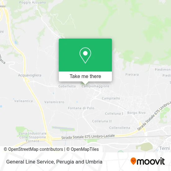 General Line Service map