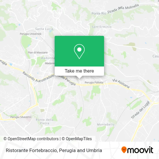 Ristorante Fortebraccio map