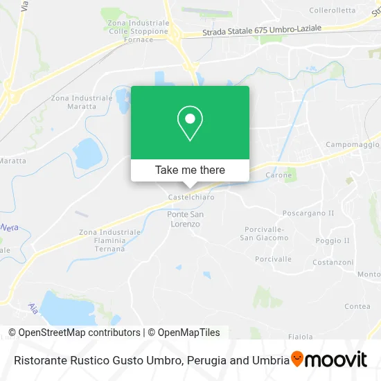 Ristorante Rustico Gusto Umbro map
