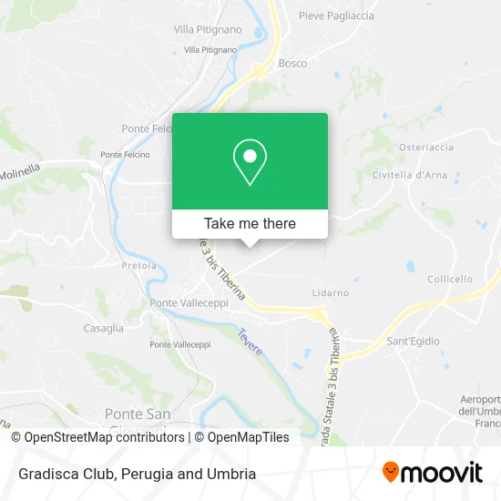 Gradisca Club map
