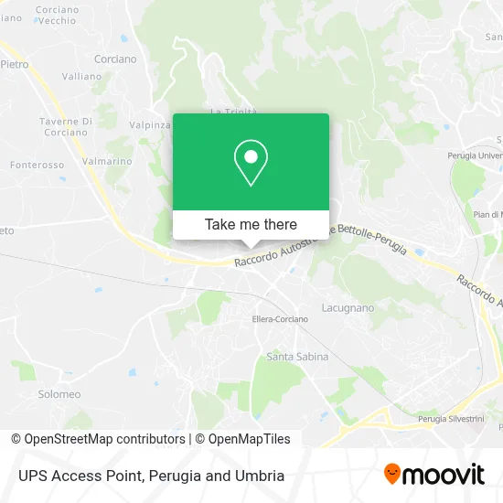 UPS Access Point map