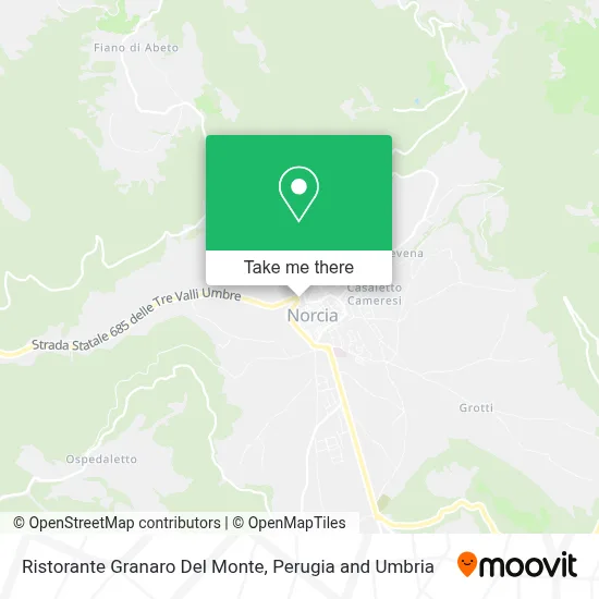 Ristorante Granaro Del Monte map