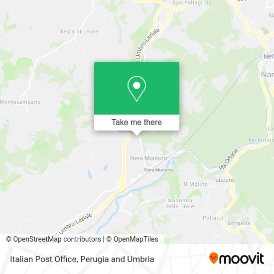 Italian Post Office map