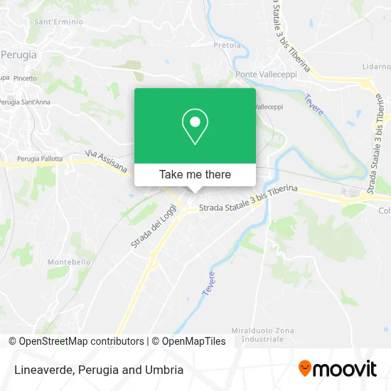Lineaverde map