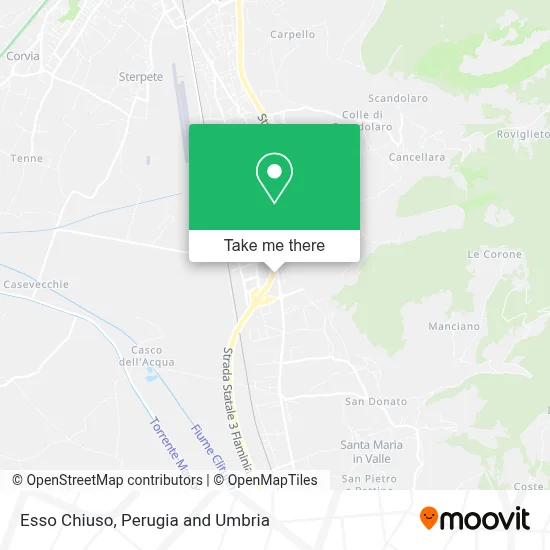 Esso Chiuso map