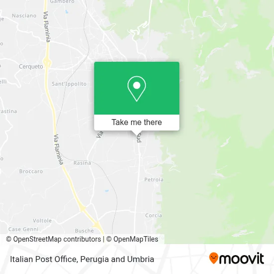 Italian Post Office map