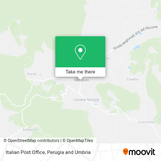 Italian Post Office map