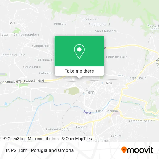 INPS Terni map